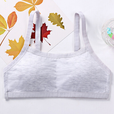 

Young Girls Training Bra Soft Cotton Underwear For Teenage Puberty Cotton Child Bra For Kids Students 8-16 Yrs