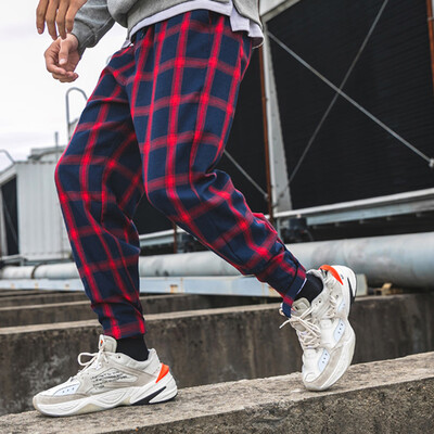 

Tailored Mens Summer Fashion Casual Harem Pants Lattice Long Pants