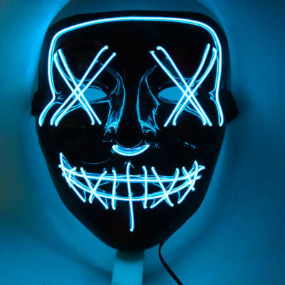 

Festival Accessories Halloween LED Light Up Mask Blood Flashing Light Scary Full Face Cover For Masquerade Cosplay Costume Party