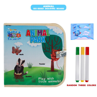 

Siaonvr Portable Soft Graffiti Erasable Drawing Animal Picture Book DIY Drawing Board