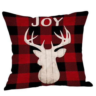 

177in Decorative Christmas Theme Throw Pillow Case 16 Styles Christmas elk Cotton Linen Cushion Cover for Sofa Car Home Decor