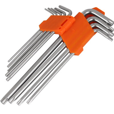 

Worker bee WORKERBEE WS036-1G -type hex wrench plum type hollow wrench 9 piece set screwdriver manual tool set long paragraph long section
