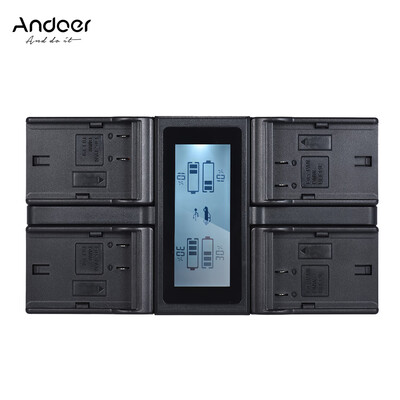 

Andoer NP-FZ100 4-Channel LCD Digital Camera Battery Charger for Sony A7III A9 A7RIII A7SIII