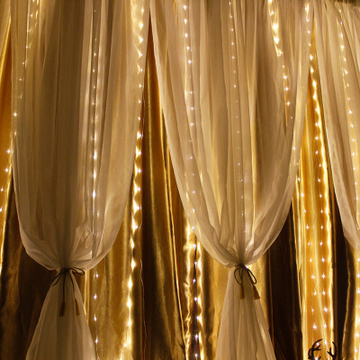 

〖Follure〗LED Window Curtain Lamp String Fairy Lights Wedding Party Decor 3x6m 600LED