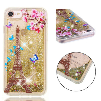 

Glitter Liquid Case for Iphone 7 Iphone 8 Fashion Pattern Bling Rugged Shockproof Soft TPU Cover