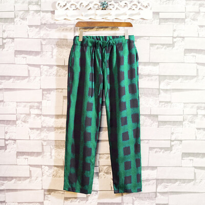 

Gobestart Summer New Fashion Casual Loose Plaid Harem Pants Couple Models