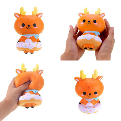 

Tailored 16cm Cute Deer Cream Scented Squishy Slow Rising Squeeze Strap Kids Toy Gift