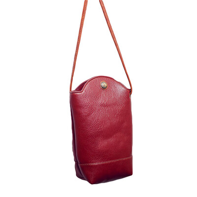 

Vintage Women Faux Leather Solid Color Buckles Bucket Shoulder Crossbody Bag