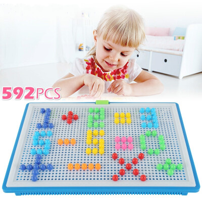 

296592pcs Children Kids Early Education Toys Creative Peg Board