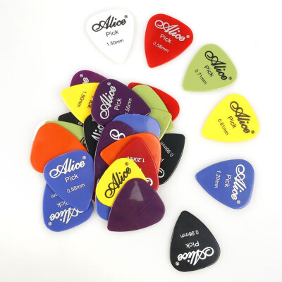 

24304050100pcs guitar picks 1 box case Alice acoustic electric guitar accessories musical instrument thickness 058-15mm
