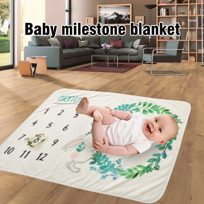 

Toponeto Baby Monthly Blanket Newborn Month Blanket Baby Shower Gift