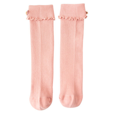 

Hot Spring Autumn Baby Girls Solid Color Socks Infant Knee High Socks Cute Newborn Leg Warmer