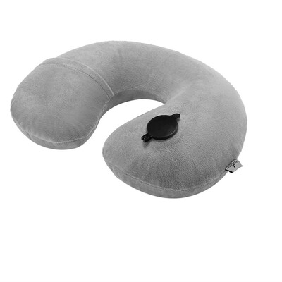 

Toponeto Inflatable Soft Car Travel Head Neck Rest Air Cushion U Pillow Sleep Cushion