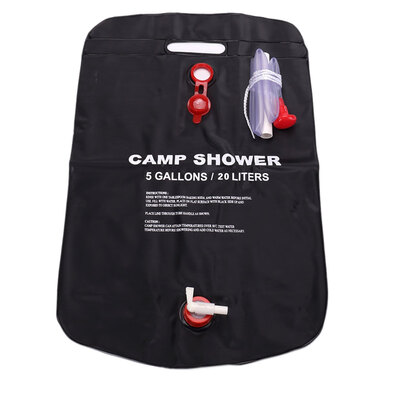 

20L Solar Power Camping Shower Bathing Water Bag Outdoor Travel Hiking Portable Bath Large Water Bag