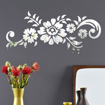 

〖Follure〗3D Diy Flower Fashion Acrylic Wall Sticker Modern Stickers Decoration