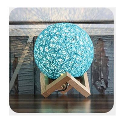 

3D LED Night Light Rattan Moon Moonlight Romance Table Moon Lamp with Stand Desk Colorful Lamp Party Home Decoration Accessories