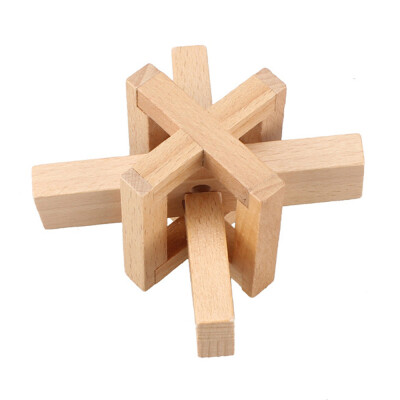 

Tailored Wooden Intelligence Toy Chinese Brain Teaser Game 3D IQ Puzzle for Kids Adults