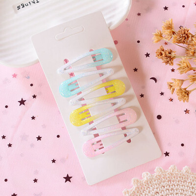 

Baby Gift Girls Hair Accessories For Girls 6Pcs Girls Hair Clips Colorful Hair Pin Children Hairpin Princess Hair Accessories