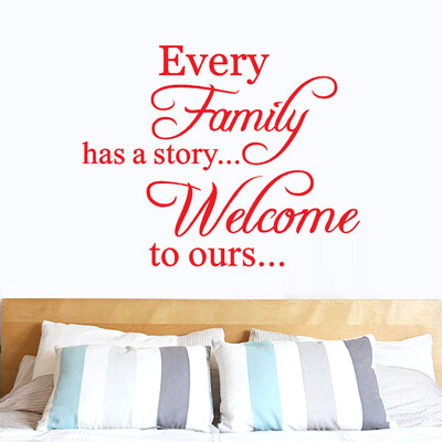 

Toponeto Every Family Removable Art Vinyl Mural Home Room Decor Wall Stickers