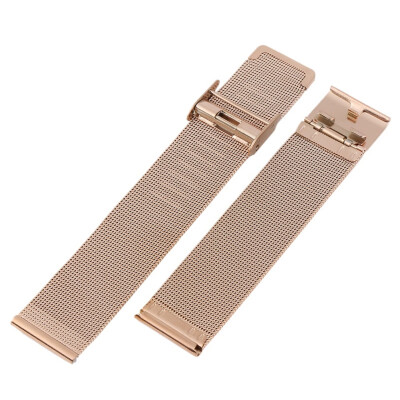 

12-24mm Universal Stainless Steel Metal Milanese Watchband Watch Band Strap Bracelet Black Rose Gold Silver