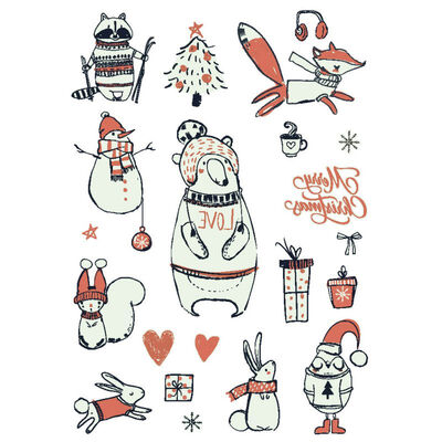 

Christmas Luminous Temporary Tattoo Stickers For Party Children Waterproof Christmas Decorations New Year Decor