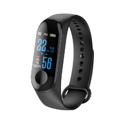 

M3 Smart Bracelet Sleep Monitoring Heart Rate Blood Pressure Pulse Wristband OLED Fitness Tracker Smart Watch