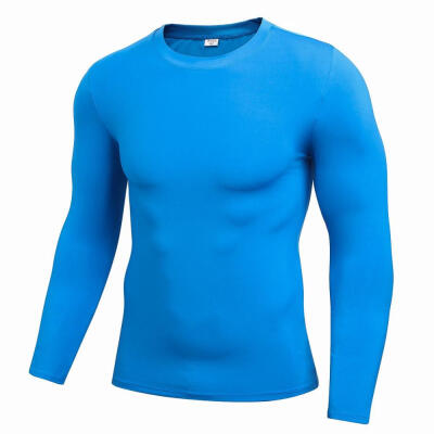 

Autumn Spring Men Long Sleeve Sports Compression Basketball Running Tops Tight T Shirts Fast Drying Fitness GYM Base Layer Tops