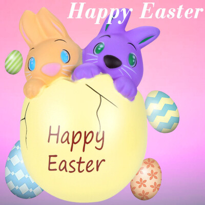 

Siaonvr Squishies Happy Easter Bunny Egg Scented Slow Rising Squeeze Collect Easter Gift