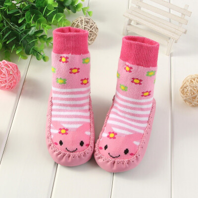 

Newborn Baby Cartoon Soft Soled Sock 5-18M Boys Girls Infant Toddler Anti-slip Floor Socks