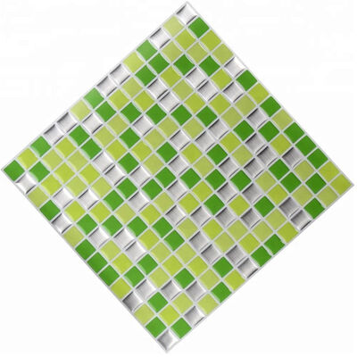 

3D DIY Kitchen Bathroom Complements Home Decor Vinyl Auto Adhesive White Mosaic Tile Gray Marble Herringbone Sticker Sticker