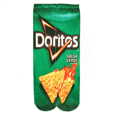 

Art Socks Women Potato Chips 3D Digital Printing Socks Puffed Food Snack High Stockings Cotton Art Long Socks For Men 40Cm