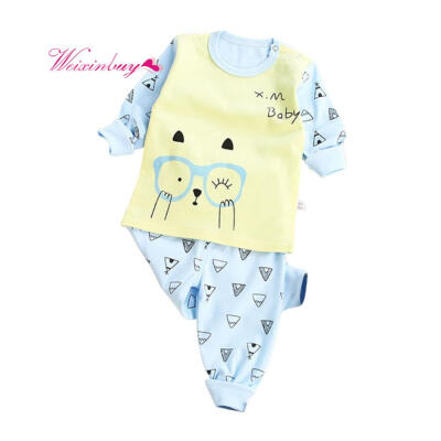 

Children Clothing Set Baby Girl Underwear Autumn Long Sleeve Cartoon T-shirt Pants Fashion Boy Clothes Set Children Clothing