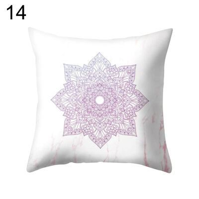 

Cartoon Buddha Lotus Pillow Case Waist Throw Cushion Cover Car Office Home Decor