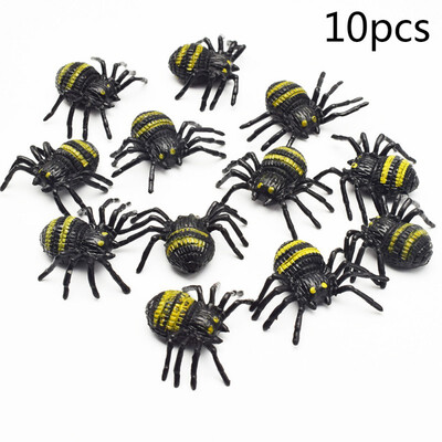 

10Pcs Halloween Festival Decoration Simulation Poisonous Spider Scary Insect Toy Animal Model Props