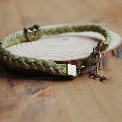 

Fashion Elegant ladies Simple Leather Braided Bracelet Accessories for women