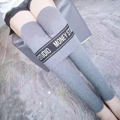 

High Elasticity Leggings 2019 Women Autumn Winter Thin Warm Legging Lining Stretch Pants letter printed jogger Leggings