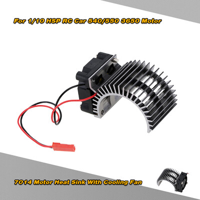 

7014 Motor Heat Sink With Cooling Fan for 110 HSP RC Car 540550 3650 Motor