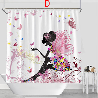 

Gobestart Digital Printing Creative Scenery Shower Curtain Bathroom Fabric Shower Curtain