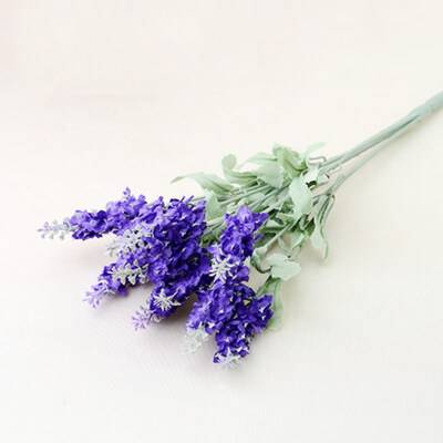

1x 10 Heads Artificial Lavender Silk Flower for Bouquets Wedding Home Party Decor 1 Bouquet Mini lavender
