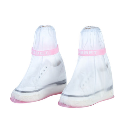 

1pair Waterproof Protector Shoes Boot Cover Unisex Kids Rain Shoe Covers High-Top Anti-Slip Rain Shoes Cases