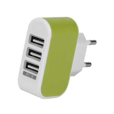 

USB ports wall charger triple usb port wall home travel AC power charger adapter 31A EU plug