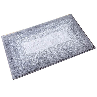 

Soft Polyester Non-Slip Rectangular Rug Extra Strong Water Absorbent for Door Bathroom Bathtub Machine Washable - 40 x 60cm