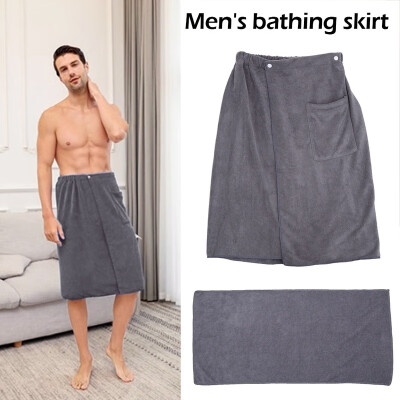 

2020 Mens Bath Towel Pocket Swimming Beach Soft Men Fast Dry Wearable Bath Towel