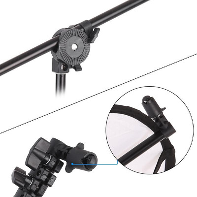 

Extendable Photo Studio Photography Reflector Diffuser Holder Stand Boom Arm Support withClip Flexible Swivel Grip Head Clamp