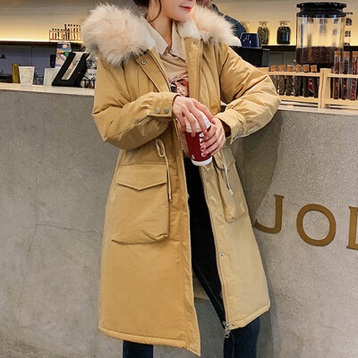 

Toponeto Women Fashion Wool Zipper Pocket Hoodie Drawstring Long Jackets Outwear Coat