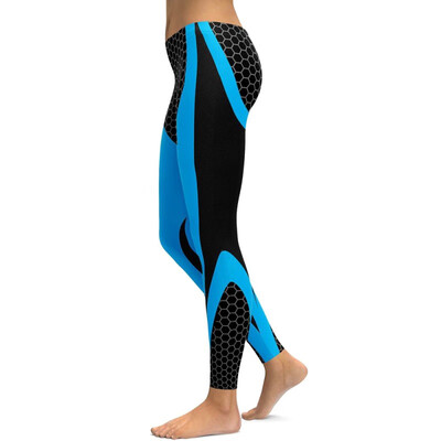 

Liva girl Mesh Pattern Print Leggings fitness Leggings For Women Sporting Workout Leggins Elastic Slim Black White Pants