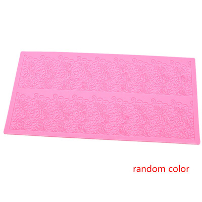 

Baking Lace Mat Silicone Cake Molds Flower Pattern Wedding DIY Fondant Sugar Craft Pad Tool Color Random