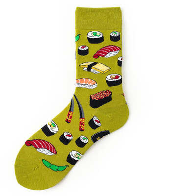 

Cute Fruit Pattern Cotton Hosiery Socks Fashion Art Painting Knitted Sport Skateboard Socks Funny Harajuku Socks Women Happy Socks