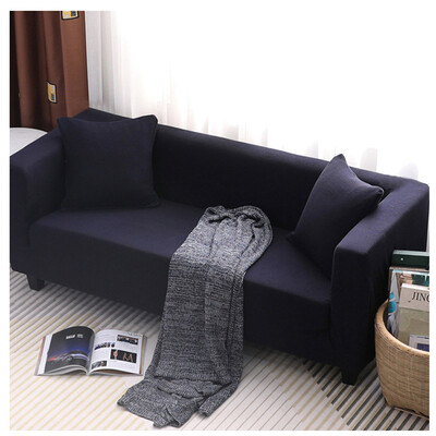 

Gobestart Simple Solid Color Muff Mtrip Thick All-inclusive Sofa Cover Three-Seat Sofa