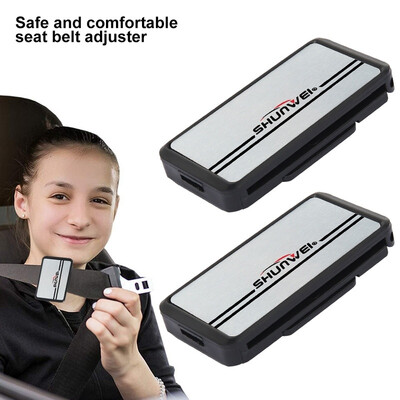 

1 Pair Car Seat Belt Stopper Buckle Improves Comfort Safety Adjuster Clips